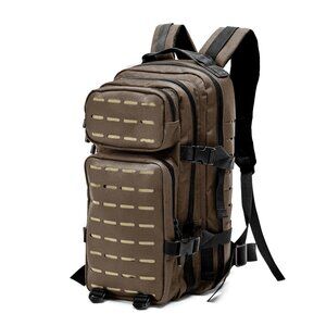 Tactical 25L Slimline Backpack With Laser Cut Molle Accents In Brown